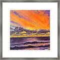 Obx Sunset Framed Print