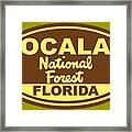 Ocala National Forest Florida Framed Print