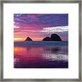 Oceanside Blaze 1 Framed Print