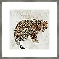 Ocelot Wild Cat Animal Painting Framed Print