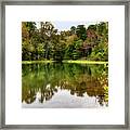 October Color At Mountain Island Lake Framed Print