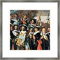 Officers And Sub-alterns Of The St George Civic Guard By Frans Hals Framed Print