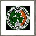 Official Irish Drinking Team Framed Print