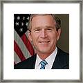 Official Portrait Of President George W. Bush Framed Print