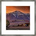 Ogden City Sunset Framed Print