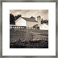 Ohio Farm Vintage Framed Print