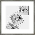 Okawville Barn Triptic Framed Print