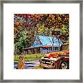 Ol' Country Rust In Square Framed Print