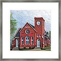 Old 1895 Sanctuary First Baptist Church Framed Print