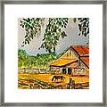 Old Barn In Napa Framed Print