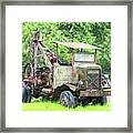Old School Logging Truck Framed Print