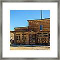 Old Storefront  In Bodie Ghost Town Framed Print