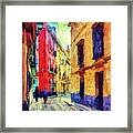 Old Street Seville, Spain Framed Print