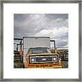 Old Truck Story Mill And Livestock Auction Framed Print