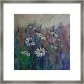 On A Bed Of Daisies Framed Print