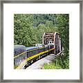 On The Alaska Railroad Headed To Anchorage Framed Print