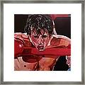 On The Ropes - Rocky Framed Print