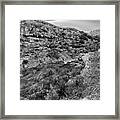 On Top Of The Falls-sitting Bull Falls, New Mexico-guadalupe Mountains, Lincoln National Forest Framed Print