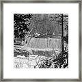 One Last Look At Tahquamenon In Black And White Framed Print