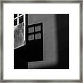 Open Window Squares And Shadows Framed Print