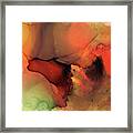 Orange Brown Abstract 59 Framed Print