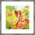 Orange Fairy Framed Print