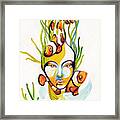 Orangeclownfishhead Framed Print