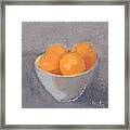 Oranges In A Bowl Framed Print