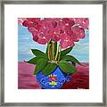 Orchids In A Tuscan Pot Framed Print