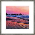 Oregon Coast Sunset Framed Print