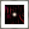Oriental Magic Point In Red/abstract Illustration Framed Print