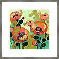 Oriental Poppies Abstract 3 Framed Print