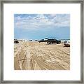 Outer Banks Beach Driving 83 Framed Print