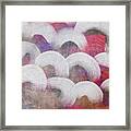 Over And Over Painterly Semi-circles And Pastels Framed Print
