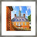 Over The Palace Walls In Williamsburg Framed Print