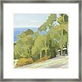 Overlooking The Pacific, La Jolla Framed Print