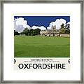 Oxford Pitch Cream Railway Poster Framed Print