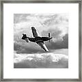 P-51 Mustang Bw Framed Print