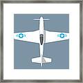 P-51 Mustang Fighter Aircraft - Landscape Slate Framed Print