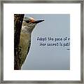 Pace Of Nature Framed Print