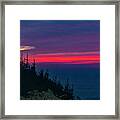 Pacific Oceans Sunset Framed Print