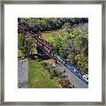 Paducah And Louisville Lg1 Northbound At Rockport Ky Framed Print