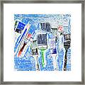 Paintbrush Abstract Framed Print