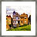 Painted Ladies Of San Francisco Framed Print