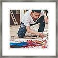 Painter In Making Mode Framed Print