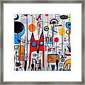 Painting Animal World Ii Colorful Style Sketch Ab Framed Print