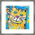Painting Cat Stories 54 Drawing Beautiful Waterco Framed Print