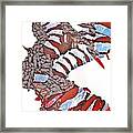 Painting Just A Walkin The Dog Symbol Geography I Framed Print