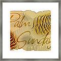 Palm Sunday 3d Fossil Design Framed Print