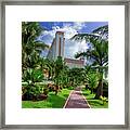 Palms At The Riu Cancun Framed Print